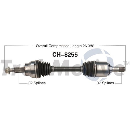 Surtrack Axle Cv Axle Shaft, Ch-8255 CH-8255